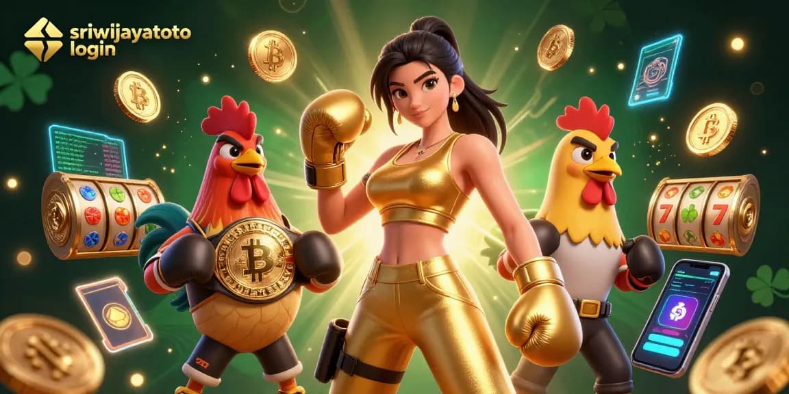 Engage with the thrilling sriwijayatoto login scene, featuring epic gameplay elements and energetic casino visuals.