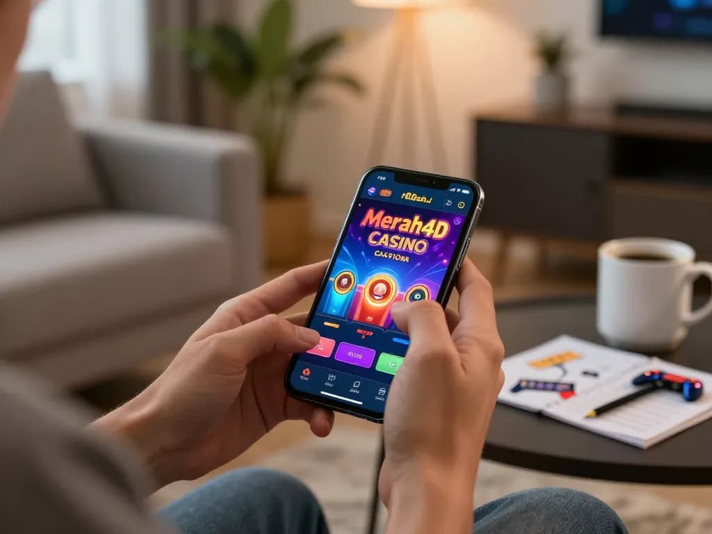 Tampilan permainan yang menarik di aplikasi mobile merah4d menunjukkan aksi kasino dinamis dalam suasana yang nyaman.
