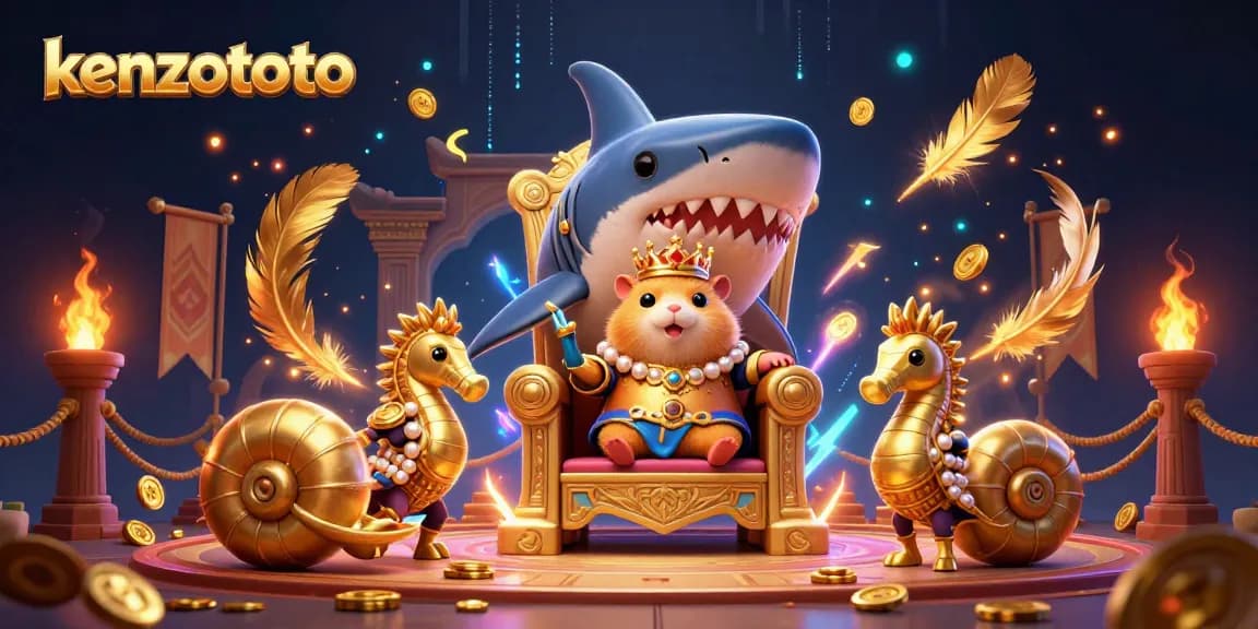 Kenzototo offers an engaging gaming experience with a fantasy-themed 3D illustration showcasing vibrant elements of online lottery.