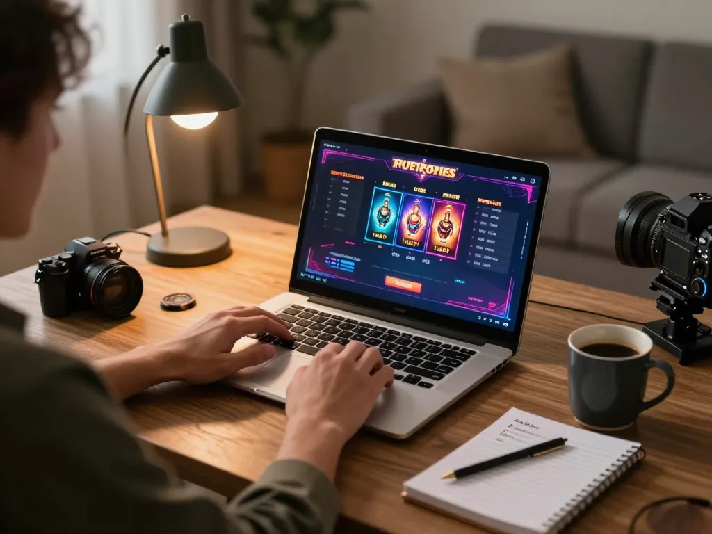 Engaged player enjoying 88x online games while analyzing strategy notes for better betting.
