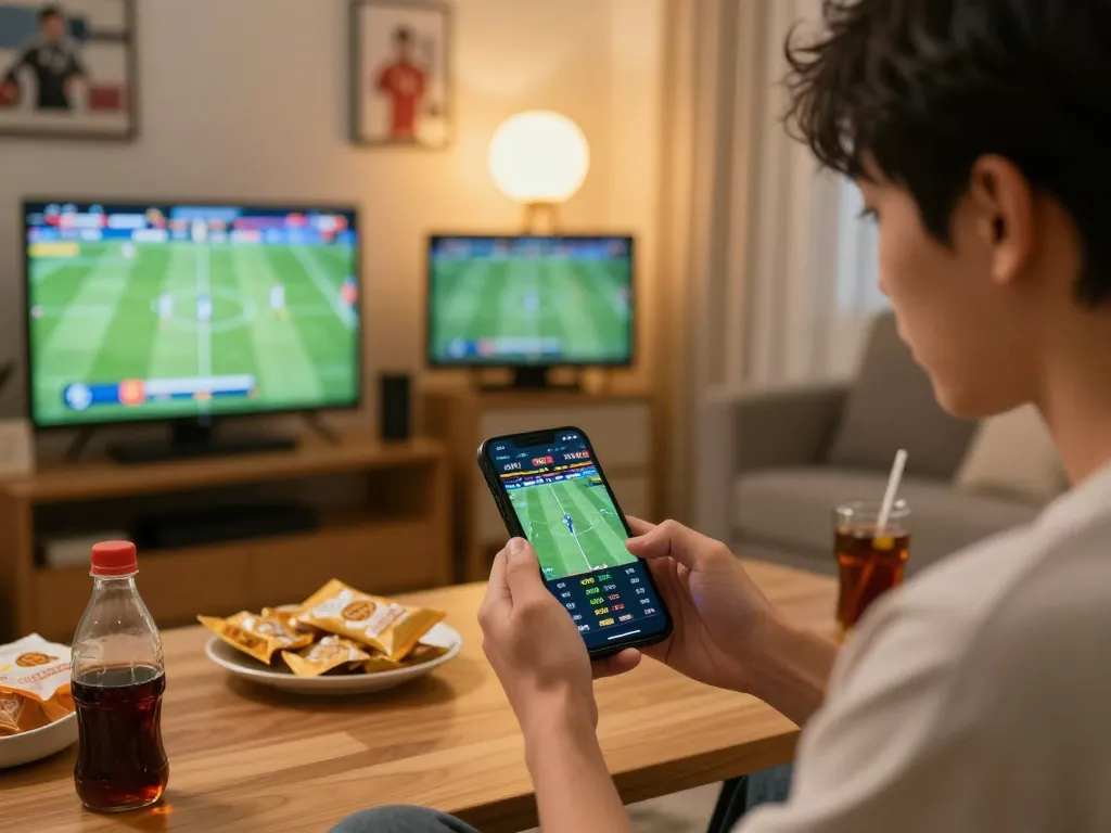 Engaging in live sports betting on kebet com while enjoying a cozy night at home.