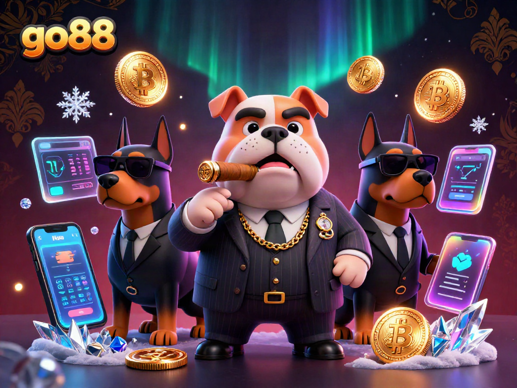 Engage with go88's exciting casino gaming experience amidst a vibrant 3D atmosphere.