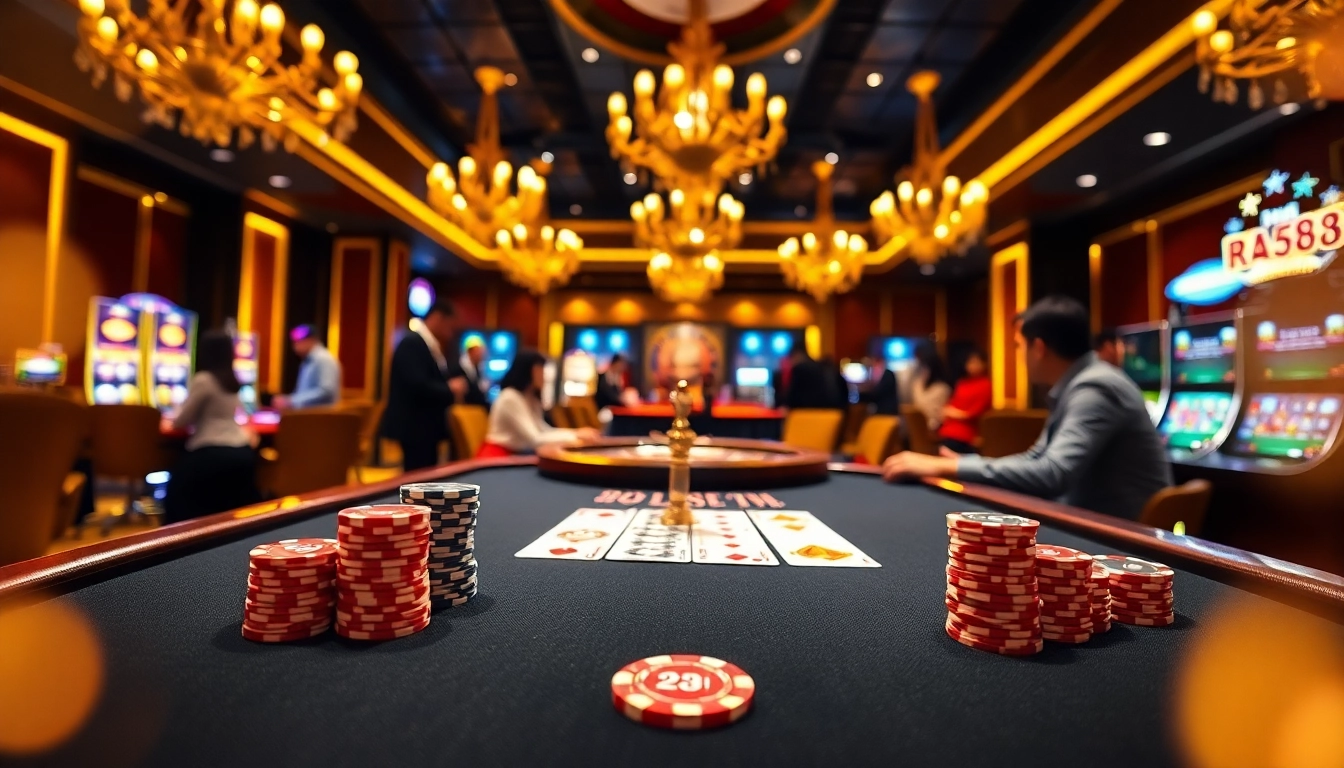 Experience the thrill of gaming at Nhà Cái RR88 with poker and roulette action.