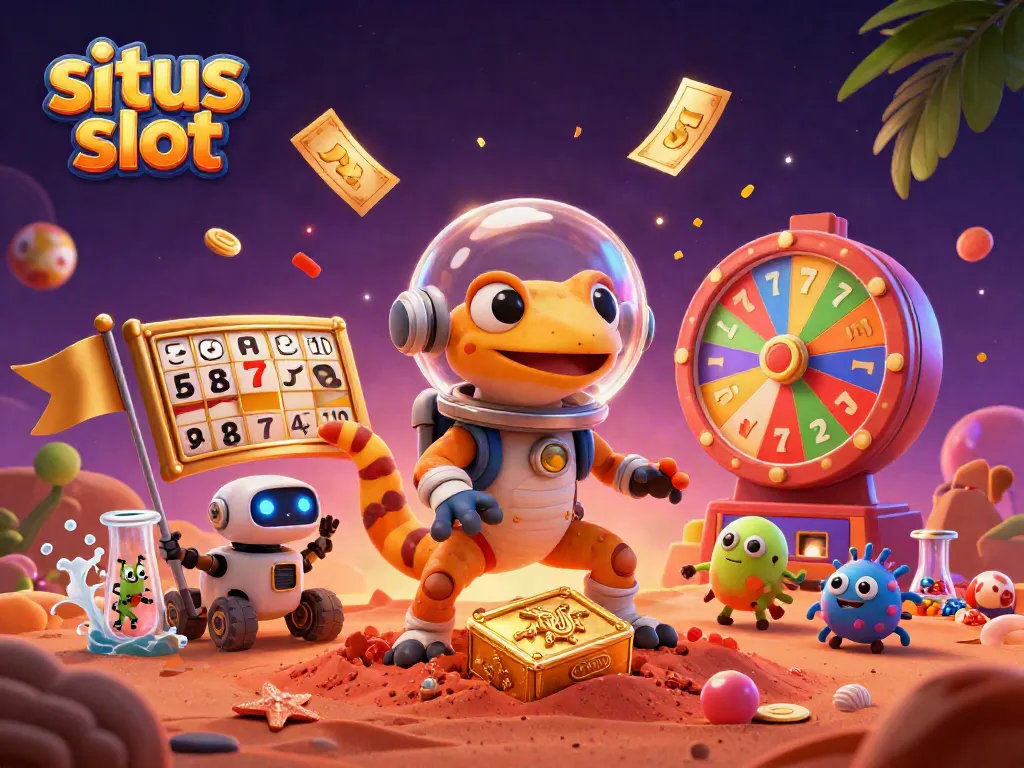 Pengalaman bermain situs slot dengan tema luar angkasa yang berwarna-warni dan menarik.