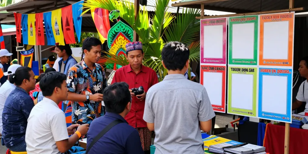 Aktivitas komunitas di pasar tradisional membahas tips Togel di BUKUMIMPI138.