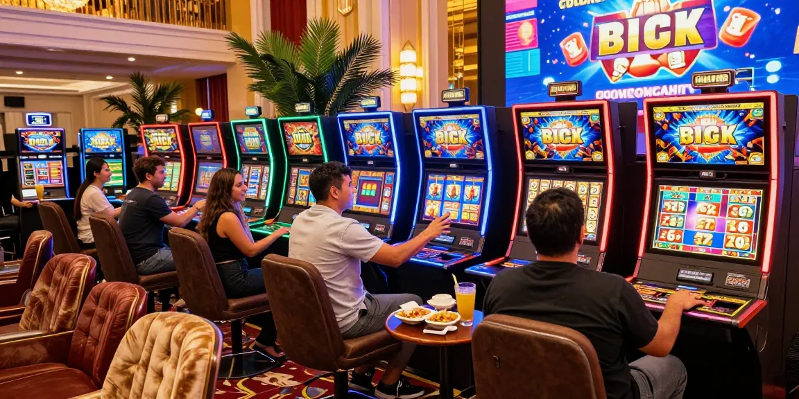 Engaged players enjoying bonus buy slots at a luxurious casino setting filled with excitement and camaraderie.
