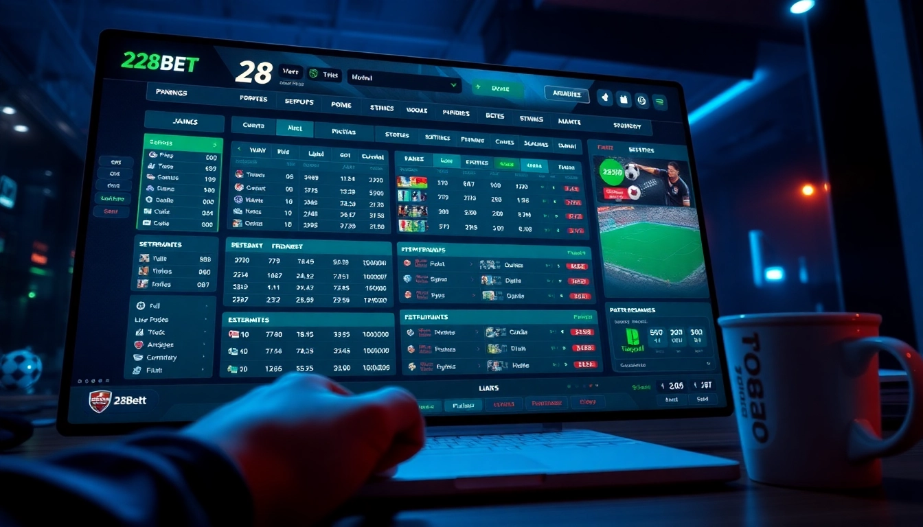 28BET online betting interface showcasing dynamic sports betting options and engaging user experience.