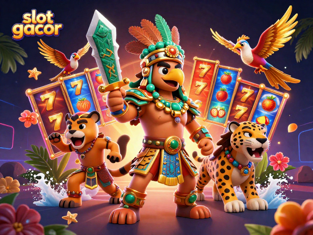 Enter the thrilling world of slot gacor with vibrant characters and spinning jackpots.