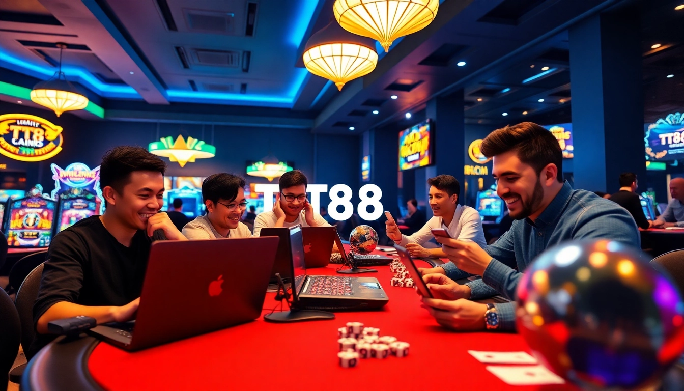 TT88 online gaming environment with enthusiastic players engaging in various casino games.