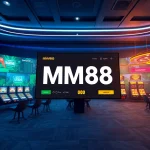 Engaging MM88 online gambling platform interface with sports betting and slot options
