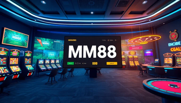Engaging MM88 online gambling platform interface with sports betting and slot options