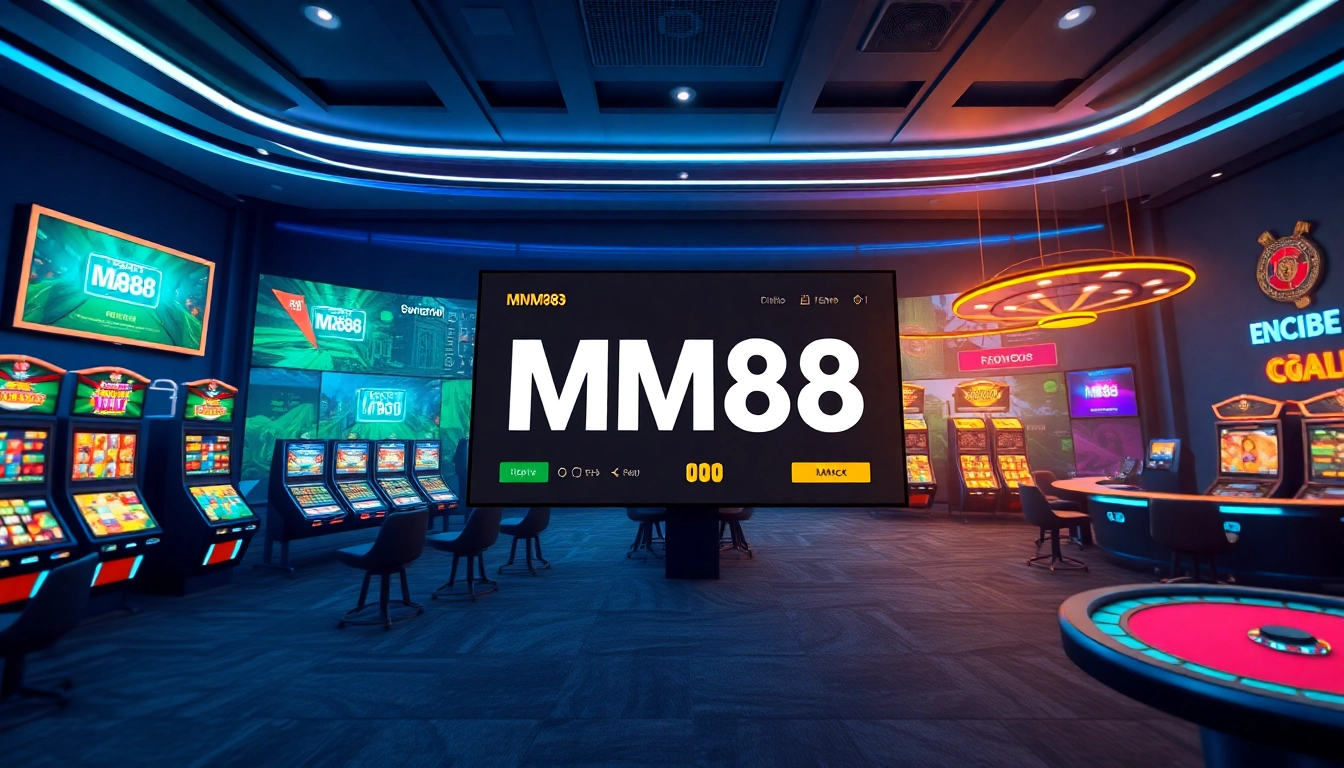 Engaging MM88 online gambling platform interface with sports betting and slot options