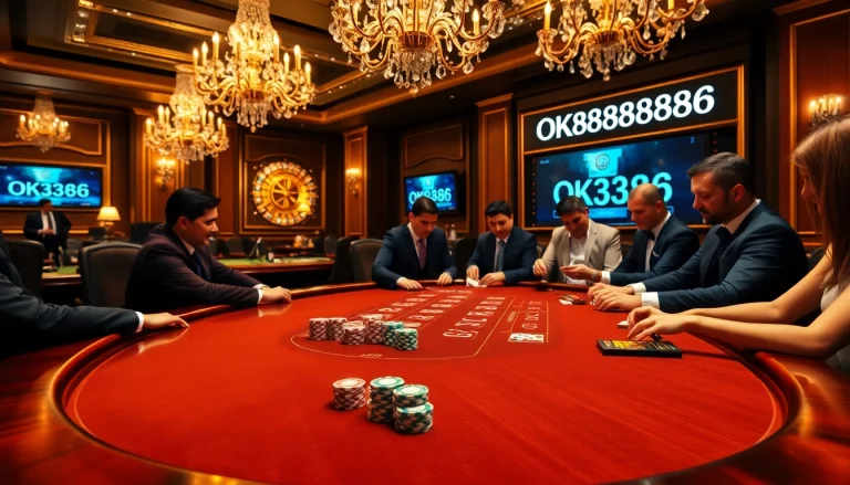 Experience the thrill of winning at the OK8386 casino with vibrant poker games and luxurious atmosphere.
