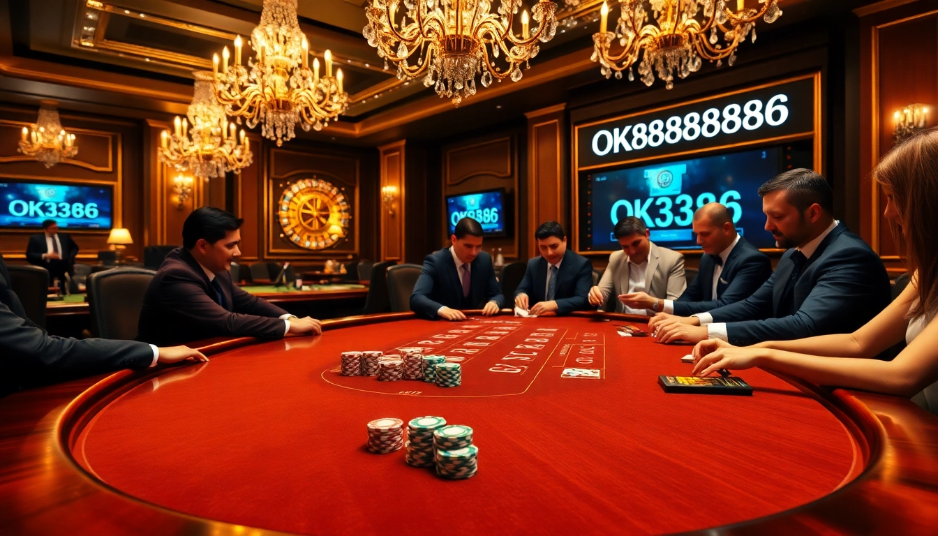 Experience the thrill of winning at the OK8386 casino with vibrant poker games and luxurious atmosphere.