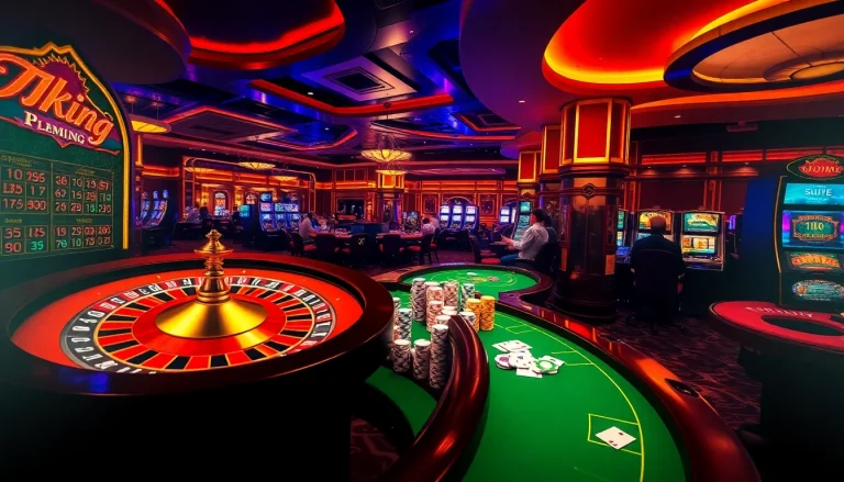 Experience the luxury of 79king casino with vibrant gaming tables and thrilling slot machines.
