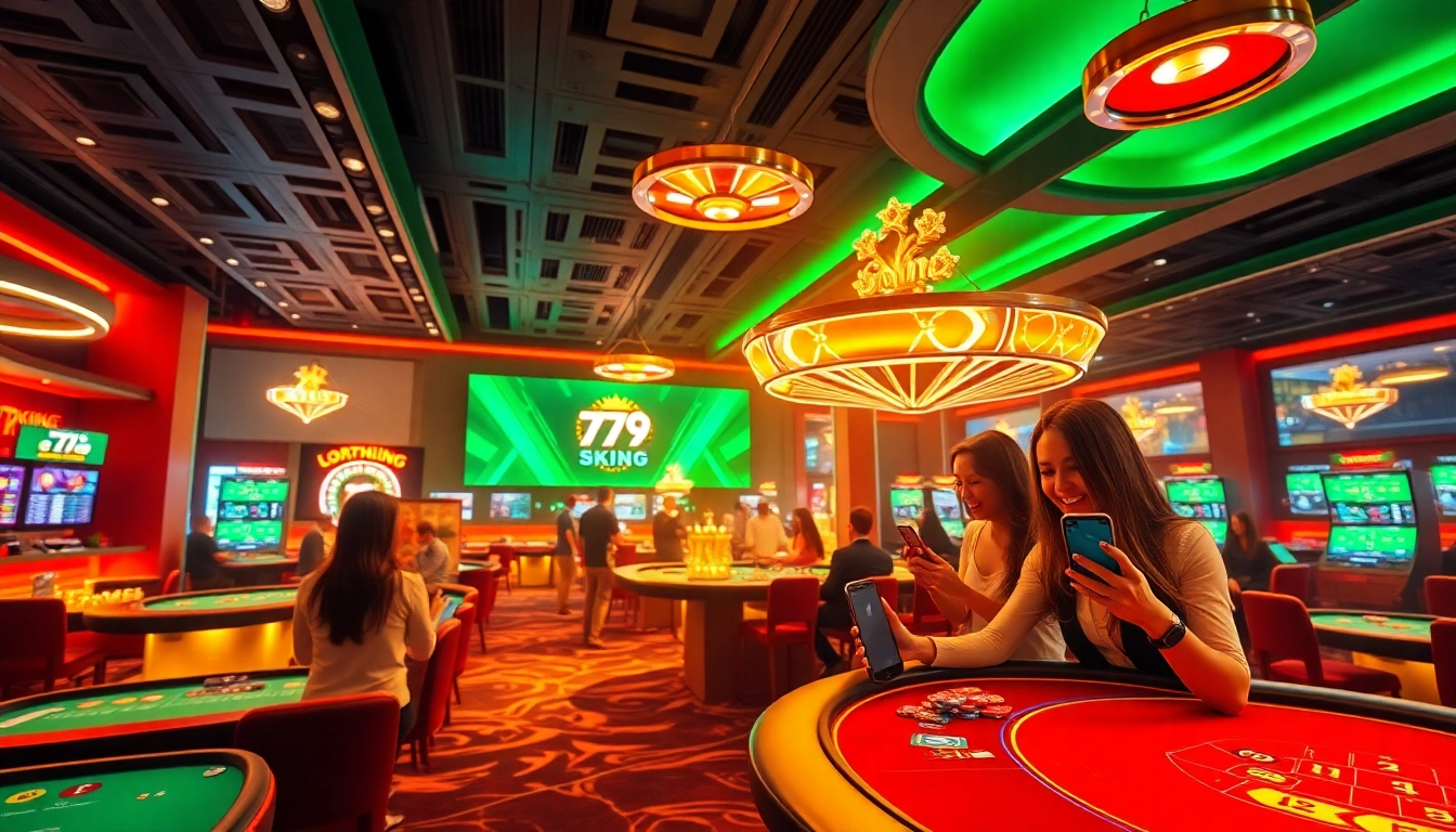 79king online gambling experience with vibrant casino environment