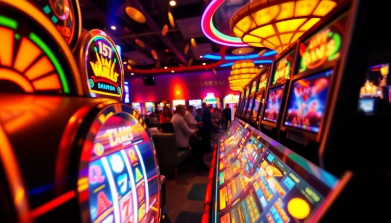 Slot Game yang menghibur dalam suasana kasino yang ceria dan ramai.