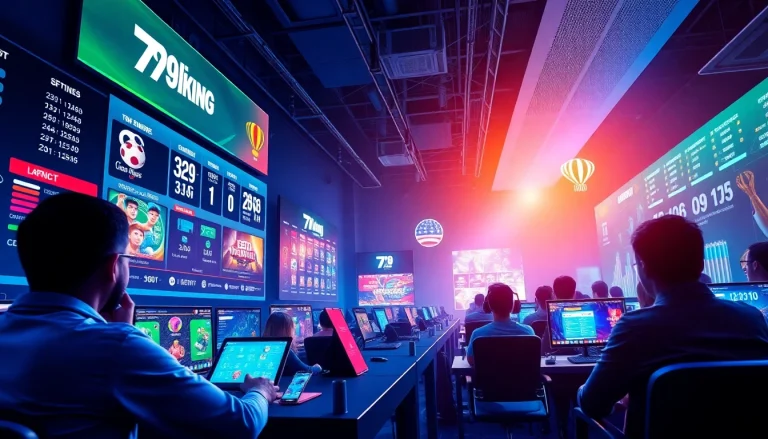 Exciting online gaming scene at 79king with vibrant design and interactive elements.