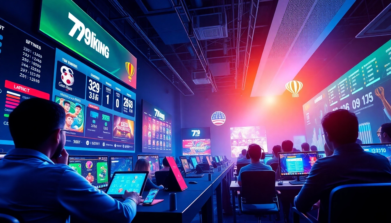 Exciting online gaming scene at 79king with vibrant design and interactive elements.