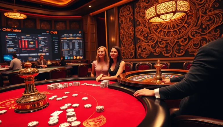 Experience thrilling gaming at https://c168.design/ with vibrant poker and roulette action.
