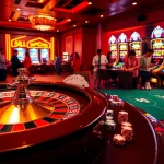 Players enjoying thrilling online gaming experiences at 88bet casino with vibrant tables and slot machines.