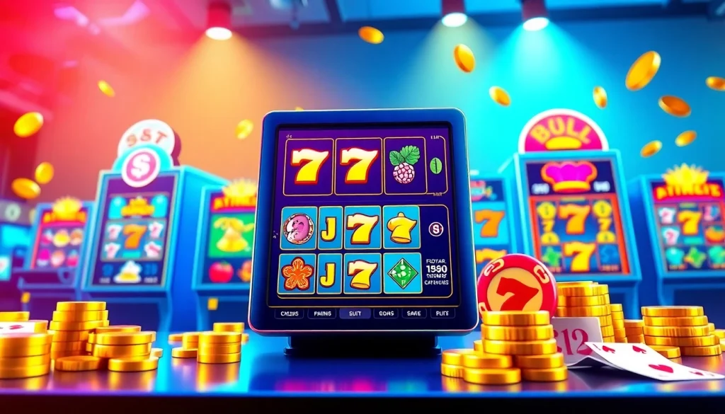 Experience the excitement of online gambling with doaslot's colorful slot machine interfaces.