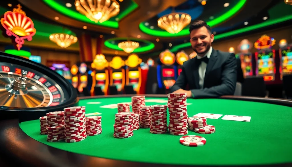 High-stakes poker action with captivating atmosphere at GOD345 casino.