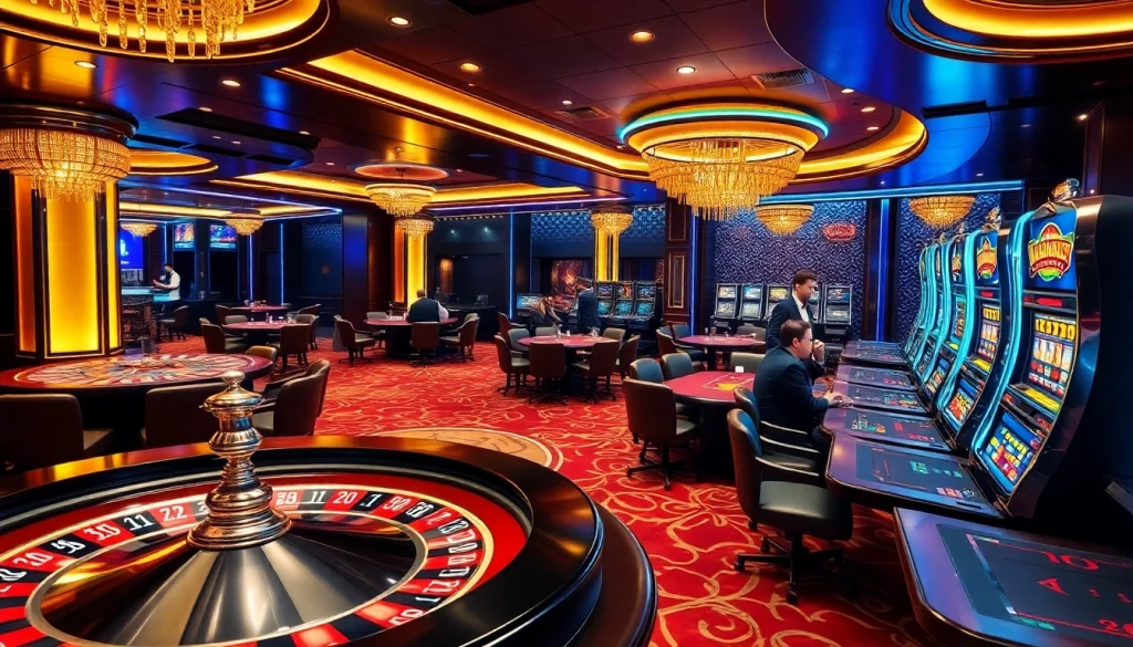 888VI casino scene with vibrant gaming atmosphere and luxurious decor.