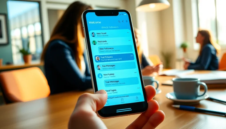 Engage followers through automated messages with follow in dm featured on a smartphone.