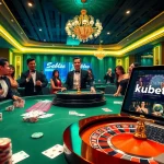 Experience the excitement of kubet77 with dynamic gaming action at a luxurious casino table.