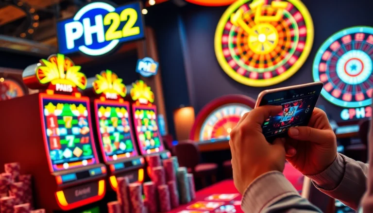 Experience wins at PH22 with exciting slots and live casino games.
