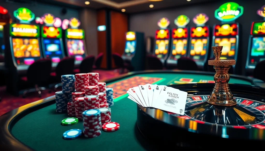 Experience the thrill of winning strategies in a vibrant casino environment with 링크모음 highlighted.