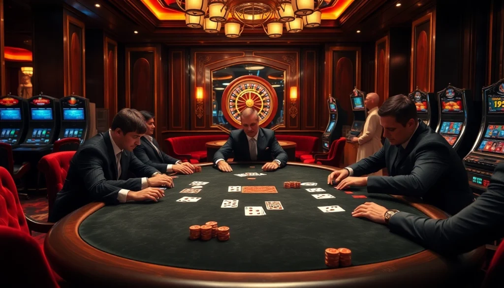 Experience the thrilling action of poker at ww88's upscale casino environment.