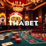 Experience THABET's exciting casino atmosphere with high-stakes poker, roulette, and luxurious gaming visuals.