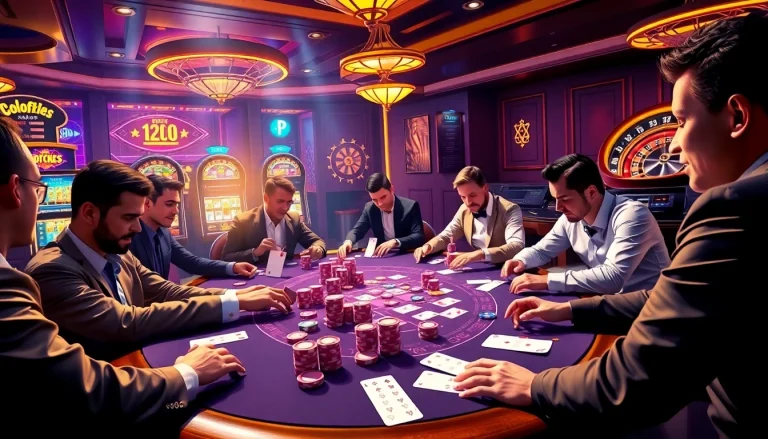 Experience a thrilling poker game at https://w888.poker/ with vibrant poker chips and professional players.