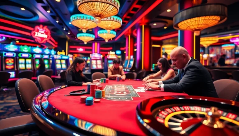 Experience the thrill of 13win as players engage in high-stakes poker within a luxurious casino atmosphere.
