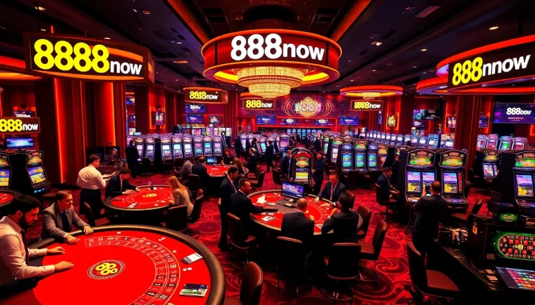 Experience the thrill of gameplay at 888now with vibrant casino tables and engaging players.