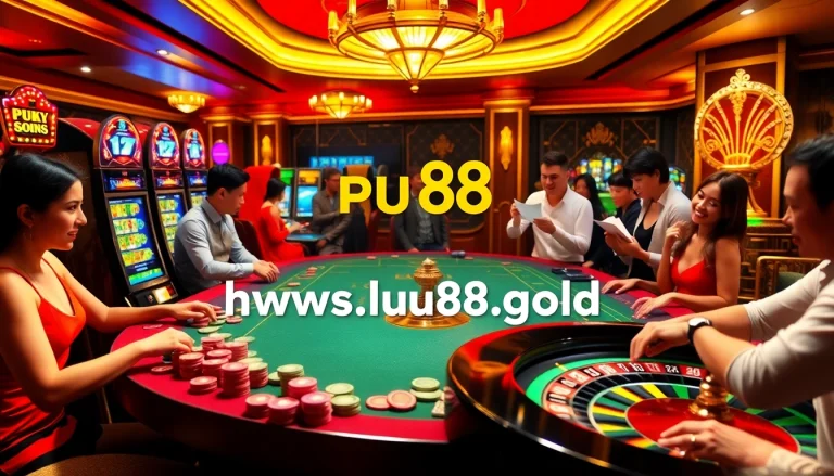 Experience excitement at https://pu88.gold/ with vibrant casino tables and enthusiastic gamblers.