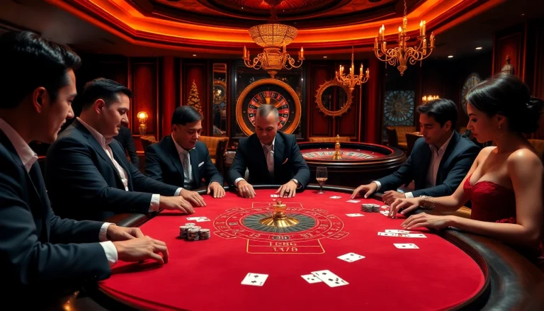 Experience thrilling poker action at MM 88's luxurious casino tables with high-stakes excitement.