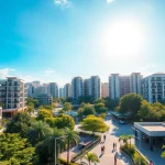 Showcase of tampines ec with modern residential blocks and green spaces highlighting community living.