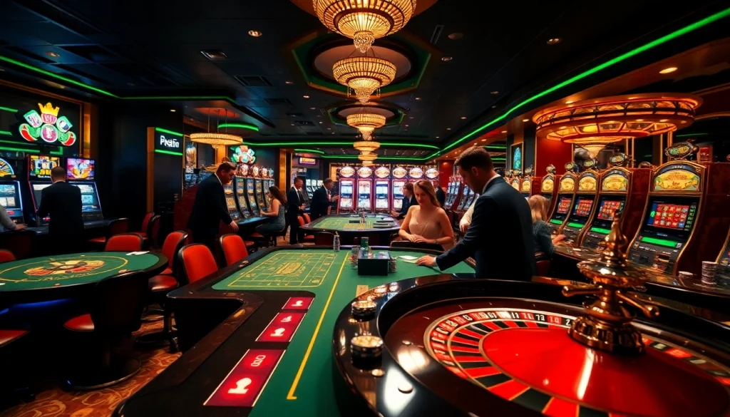 Experience thrilling games at c168.com with a vibrant casino atmosphere of roulette, poker chips, and excitement.