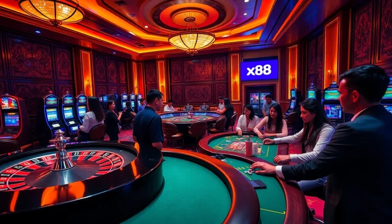 Experience thrilling gameplay at xx88 with live roulette and poker tables.