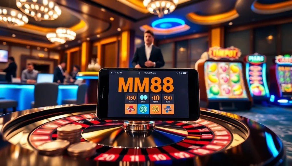 Experience the excitement of gambling with MM88 at online tables and vibrant slots.