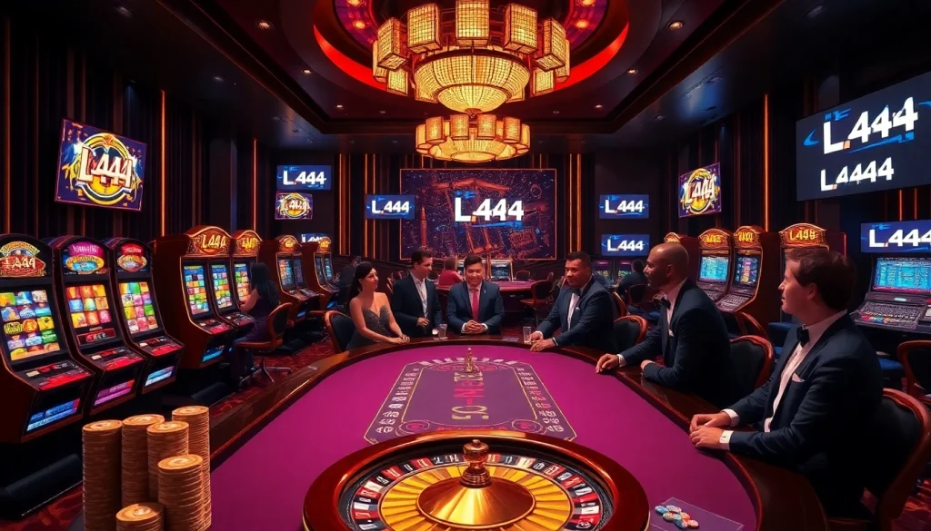 Experience thrilling gameplay at L444's top-tier casino with professional dealers and exciting slots.
