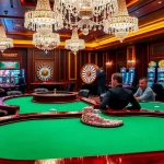 THABET casino showcasing an engaging poker game with vibrant details and luxurious atmosphere.