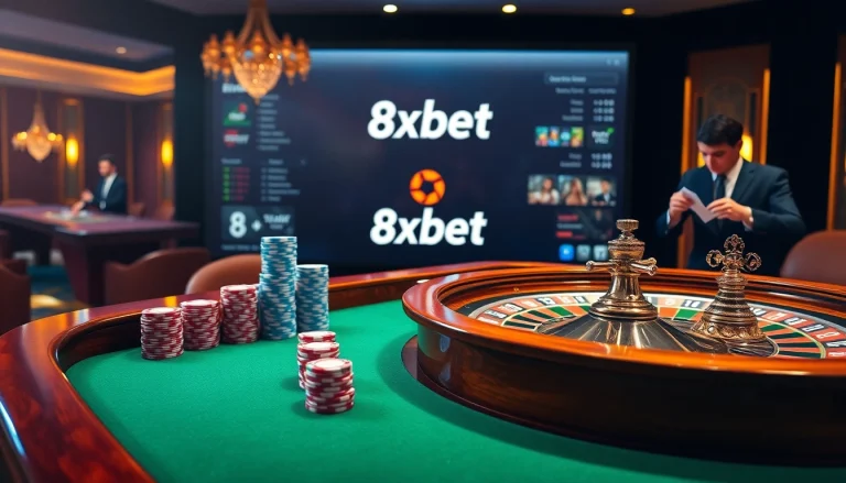 Experience excitement at the 8xbet casino with vibrant gaming tables and professional dealers.