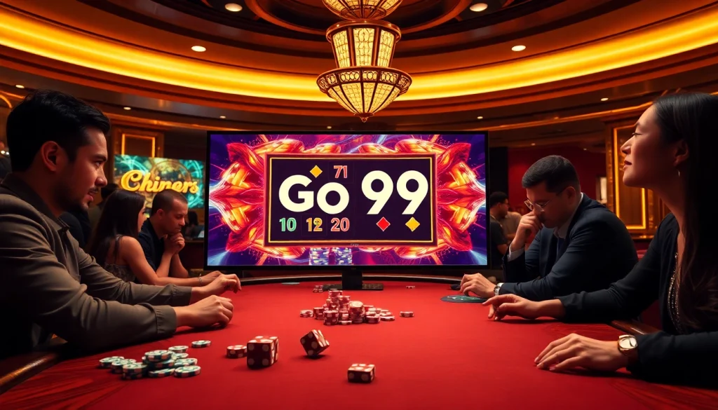 Engage in the thrilling go99 game experience at a vibrant casino table.
