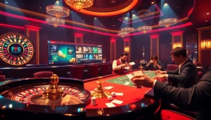 Join the excitement at Pushpa Club with players engaged in vibrant casino games.