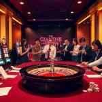 Engaged players enjoying exciting JILI online games at a luxurious casino.