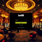 Excitement of bet88 đăng nháºp in a luxurious casino environment with vibrant gaming elements.